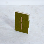 Handmade Mini Bamboo Notebook ~ Sage Green